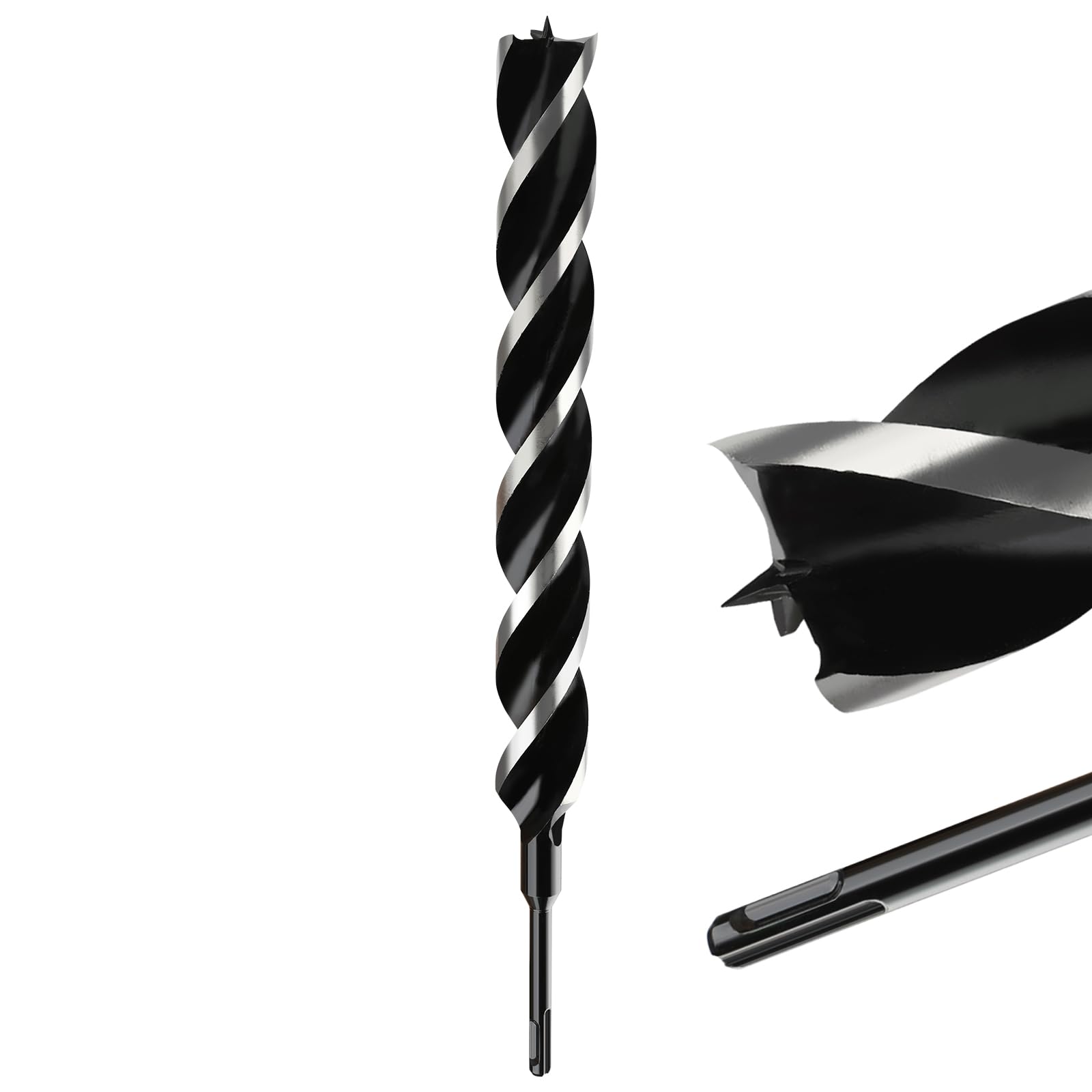 MOXPIFY Extra Long 40mm x 600mm Auger Drill Bit SDS Plus, SDS Wood Auger Drill Bits for Woodworking
