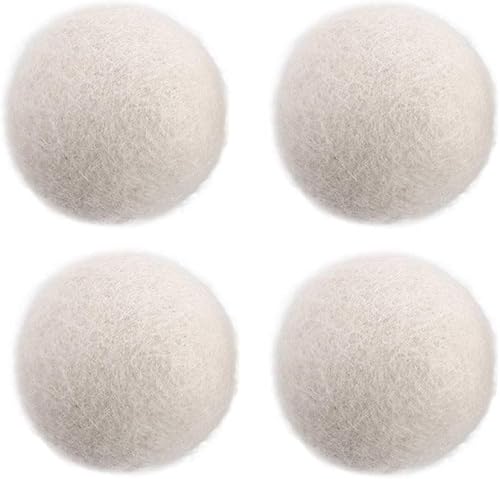Miniatura 9 de Bolas de secado de lana, bolas de lavandería reutilizables, suavizantes, kit de secado de vellón antiestático, reduce las arrugas y ahorra tiempo de