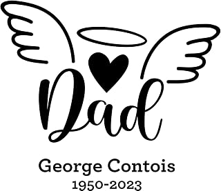 Personalized Relative with Wings in Loving Memory of Sticker Dad