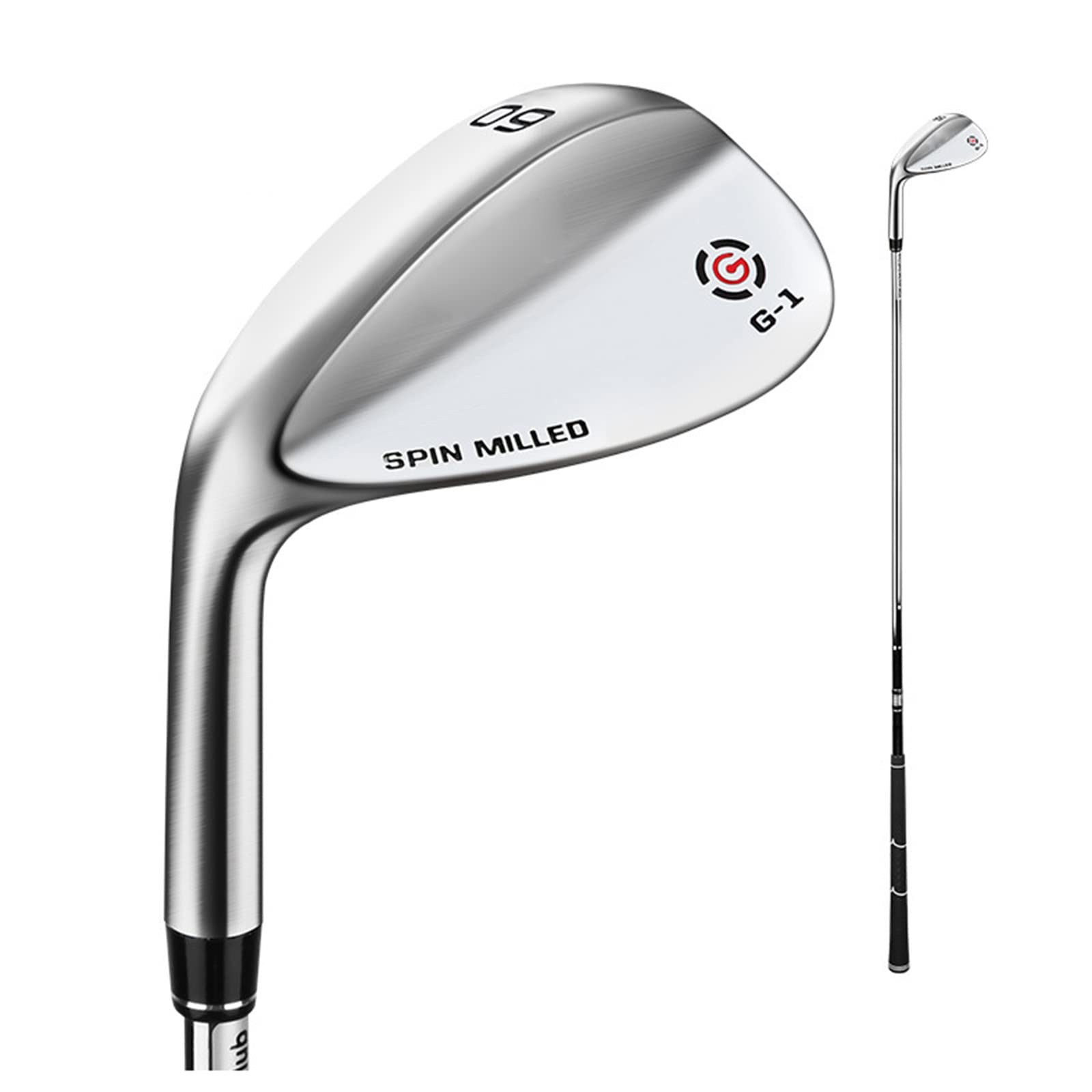 Golf-Sandkeil, Golfschläger-Golfkeile für die Linke Hand, 56/60-Grad-Edelstahl, CNC-Frässtab, Textur für Männer und Frauen, tolles Golfgeschenk, Silber