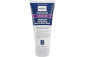 MG217 Medicated Exfoliating Face and Body Wash for Psoriasis Symptoms