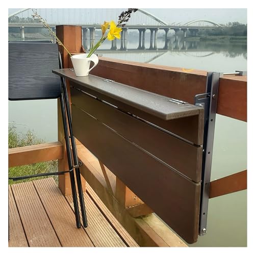 Table suspendue de balcon : la solution pliable contre le manque d'espace