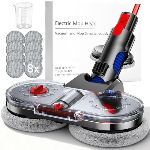 NIKYJM Testa di Mocio Elettrico per Aspirapolvere Dyson V7 V8