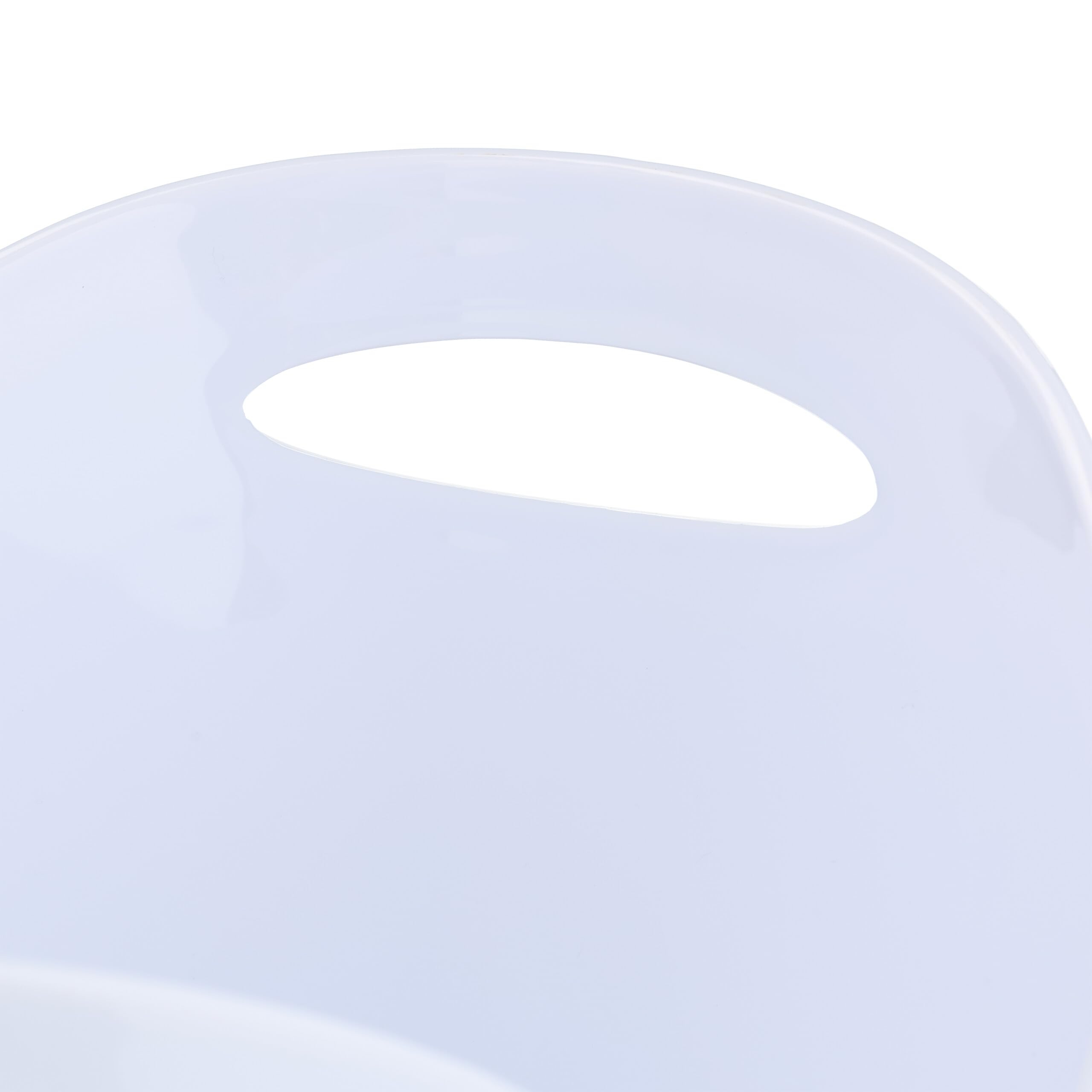 Relaxdays Cubitera para Botellas, 8 L Volumen, Enfriador Bebidas, Champanera, Cava, Vino, 25,5 x 35 x 25,5 cm, Blanco
