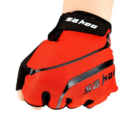 Luvas de ciclismo, Andoer Luvas esportivas para bicicleta MTB com meio dedo para ciclismo Luvas de d