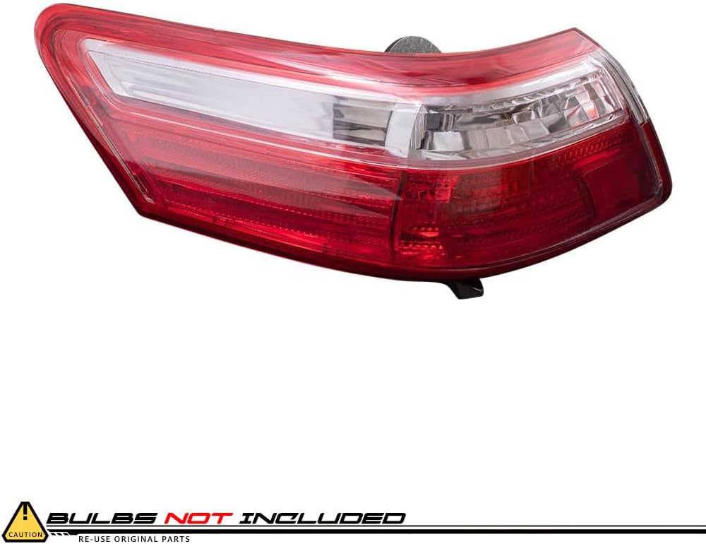 EPIC LIGHTING Halogen Replacement Spec Tail Lights Outer Compatible with TOYOTA 07-09 CAMRY (Excluding Hybrid) [ TO2818129 TO2819129 8156006240 8155006240 ] Pair