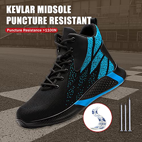 ARCHINSERT Steel Toe Shoes for Men Women Work Indestructible Safety Shoes Work Slip Resistant Protected Steel Toe Lightweight Safety Sneakers Fashion Safety Industrial Shoes3