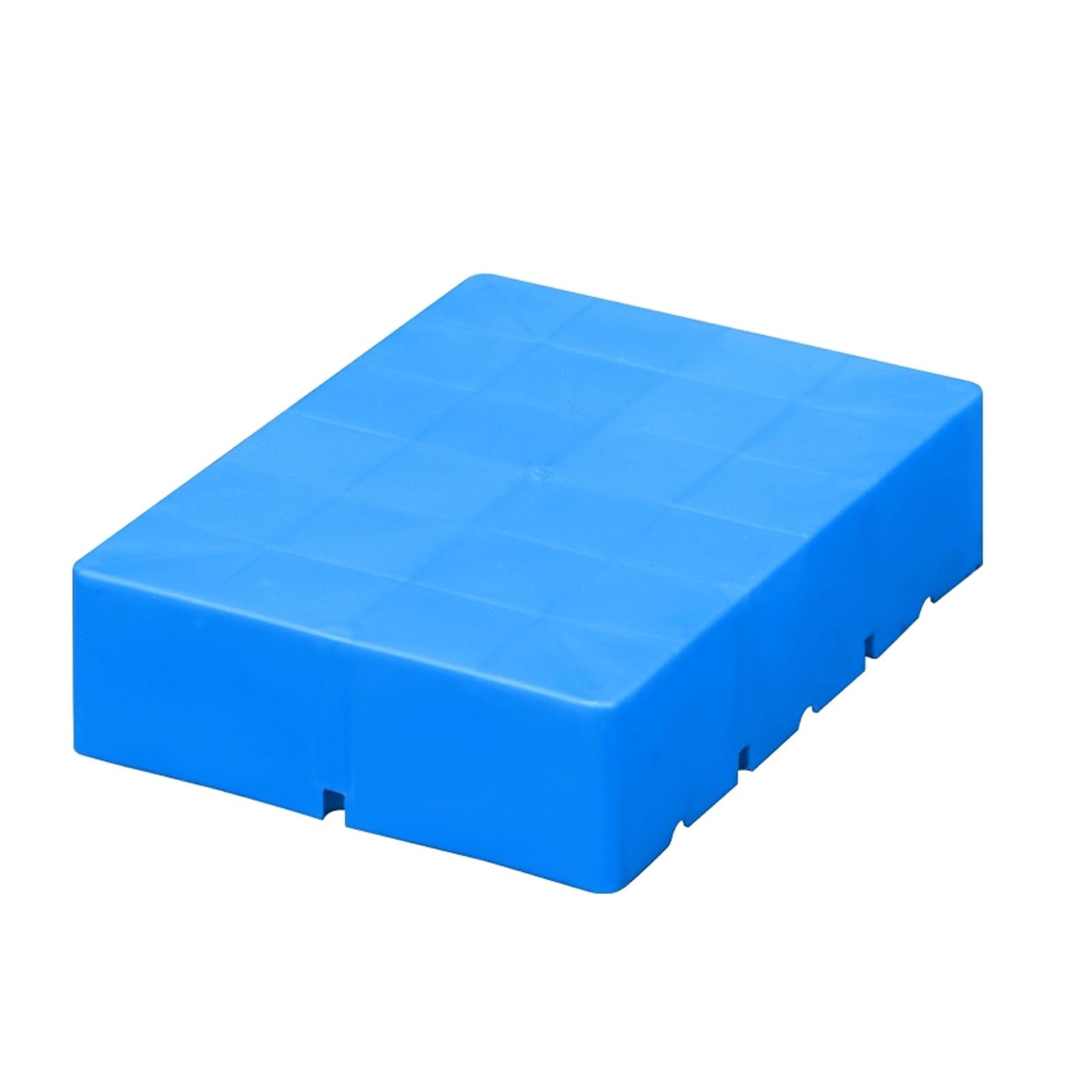 Pallet in plastica HDPE per cantina, design impermeabile, resistente, stampaggio monopezzo, capacità di carico 499,9 kg, ideale per garage e supermercati (blu, 40 x 30 x 10 cm)
