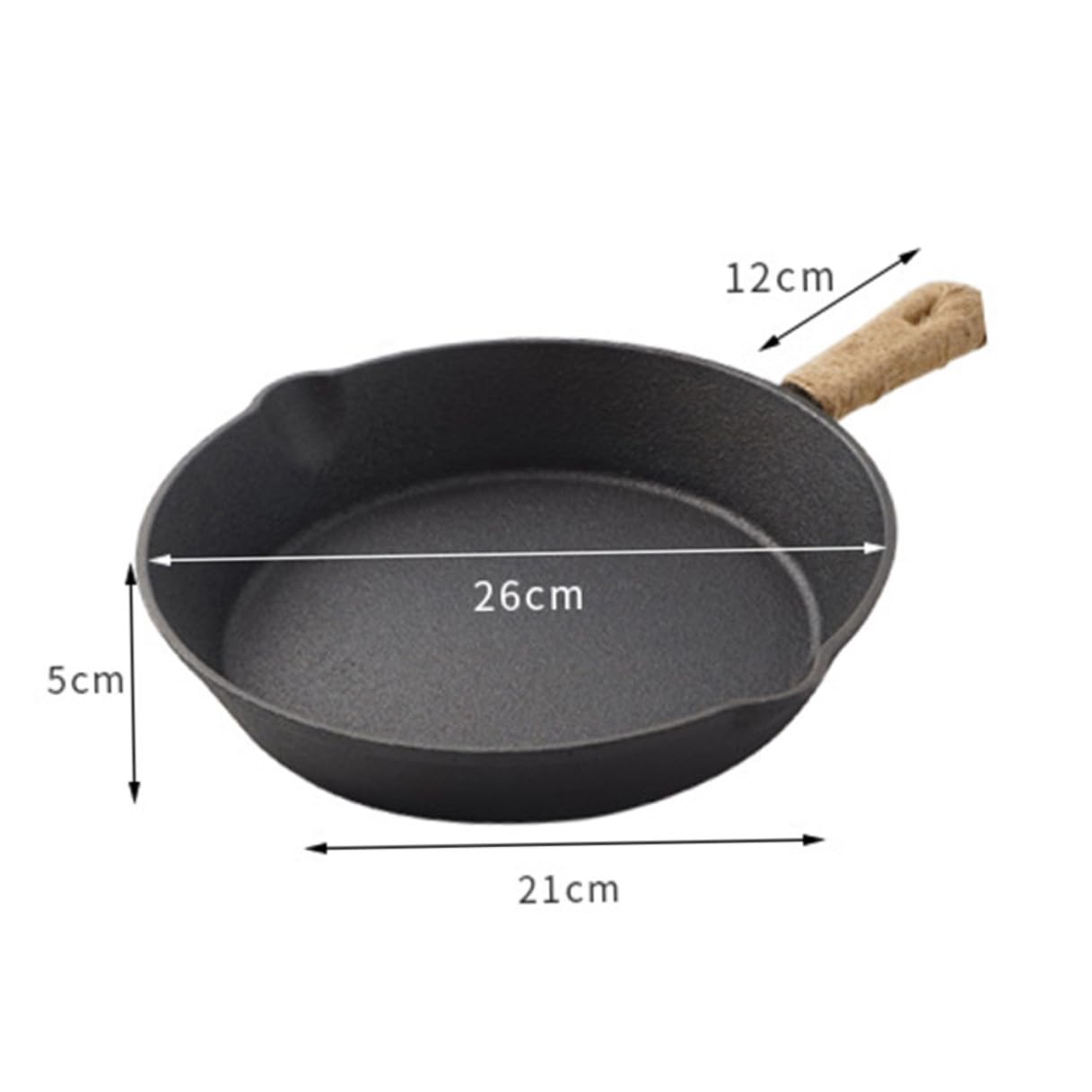 STOBAZA Padella in Ferro per Grigliare e Cucinare, Pentola Resistente per Barbecue All'aperto Manico Rimovibile e Facile da Pulire, Adatta a Fornelli a Gas