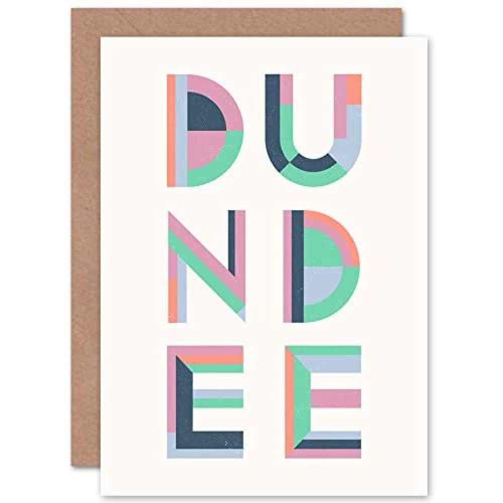 Artery8 Greetings Card - Colourful Word Card
