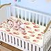 Burbuja Baby Cooling Mat Watercolor Strawberrys Bed Pad Ice Silk Cool Mat for Crib Mattress, Sleeping Pad with Pillowcase for Girl Boy, 28x52 in