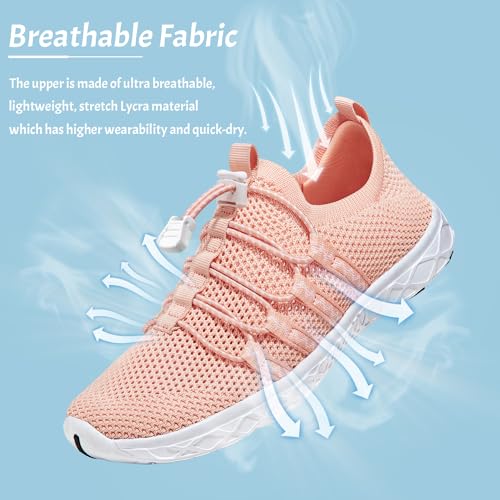 Image of ATHMILE Water Shoes for Men Women Barefoot Hiking Swim River Beach Knit | Adult Lake Pool Aqua Socks Quick Dry for Hiking Surfing Kayaking Sport Accessories Camping Must Haves