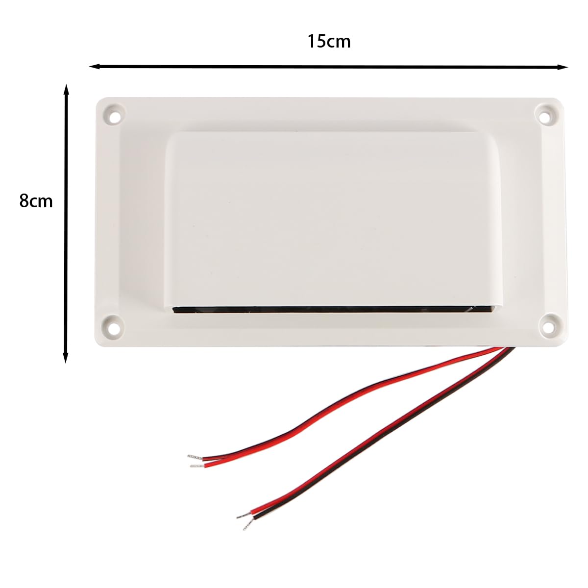 Ventilateur d'extraction 12 V Ventilateur d'aération latéral 15 W Ventilateur latéral de Caravane pour caravanes Camping-Cars Caravanes Remorques Ventilateur pour la Ventilation