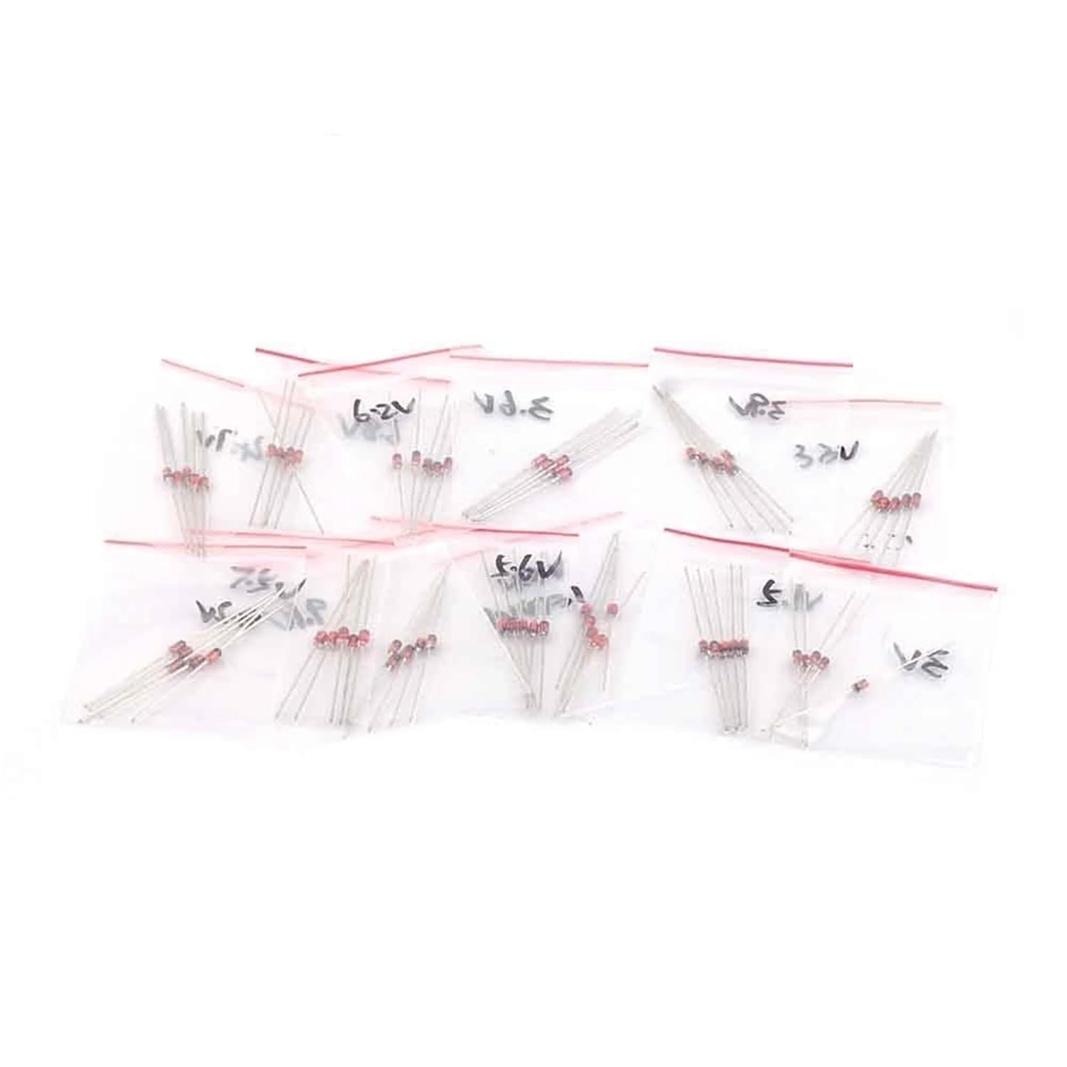 SogYFe21 1W Zener Diode Component Pack 3V-9.1V 13 Types Each 5cs Total 65pcs Replacement Resistor