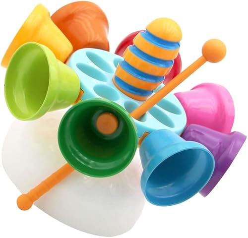 1 juego de instrumento de percusión para bebé, música giratoria de campana, juguete educativo