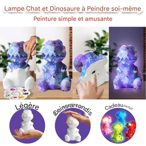 Apprentissage dessin et veilleuse chat pour rassurer les enfants