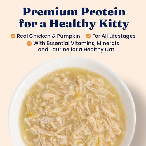 Image of Solid Gold Wet Cat Food Shreds in Gravy - Healthy Canned Cat Food Made w /Real Chicken & Pumpkin Shreds, Vitamins & Minerals - Grain Free & Gluten Free Canned Meals for Cats & Kittens - 24ct /3oz Can