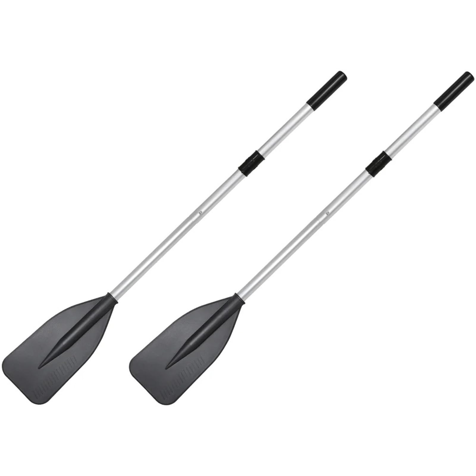 Kajak Paddel Zweiteiliges Paddel aus Aluminium/Legierung | 141 cm schwarz for Kajakfahren, Schlauchboot, Kanu, Angeln, Beiboot, Ruder mit Halterungsset, Zubehör
