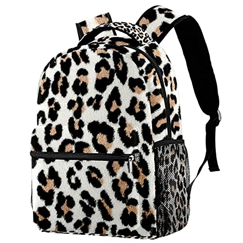 Mochila de leopardo juvenil mochila escolar universitaria y de aire libre resistente