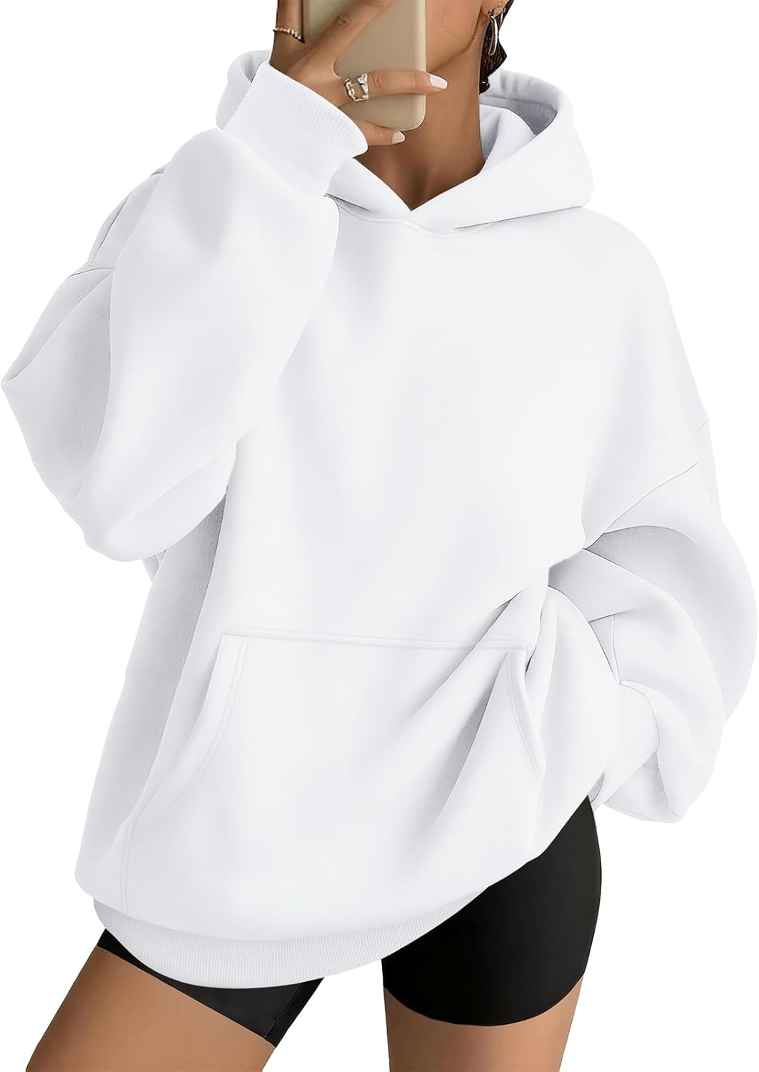AUTOMET Womens Oversized Hoodies Fleece Trendy Sweatshirts 2026 Pullover