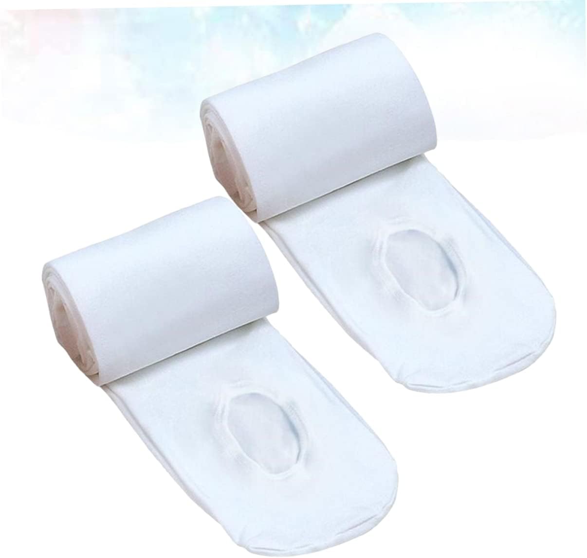 NOLITOY 6pairs Adult Ballet Tights for Women Girls Stretchy Dance Tights White Height for Ballet Practice and Dance Classes