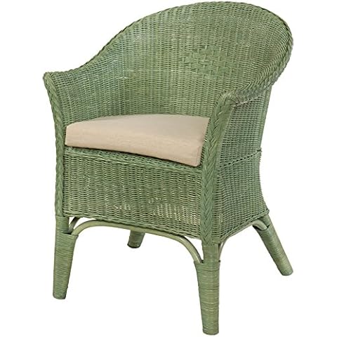 Rattan-Sessel Natur Korb-Sessel Rattansessel Rattanstuhl Cover