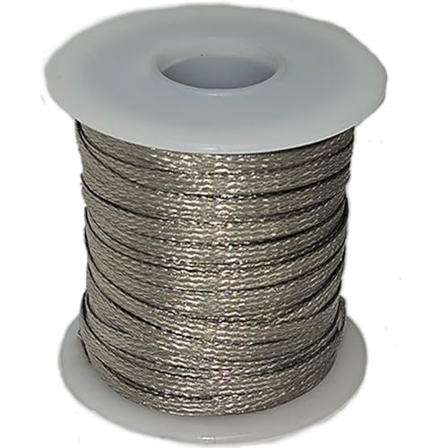 100' Reinforced Tinned Copper Braid for Copper Foil & Lead Came Support image 5