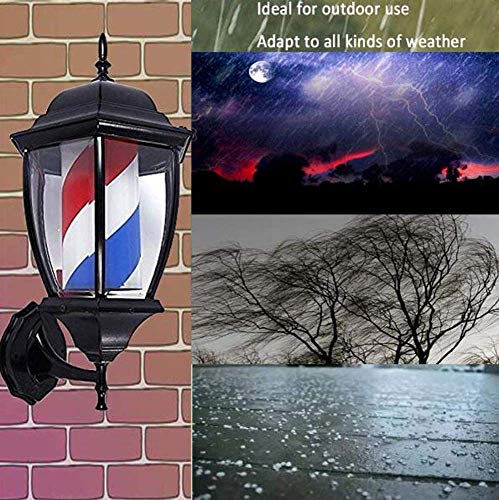 UYZ 49 cm Retro Barber Pole LED Light Hair Salon