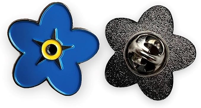 Alzheimer's/Dementia Forget Me Not solidarity Flower Pin Badge