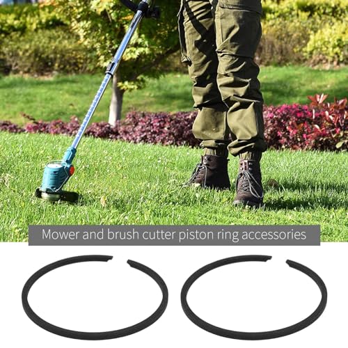 EMSea 4-teiliges Kolbenring-Set Kompatibel mit FS160-Zylinderzubehör Kettensägen-Trimmer Rasenmäher Landwirtschaftsflugzeug Schwarz 35 X 1,5 Mm