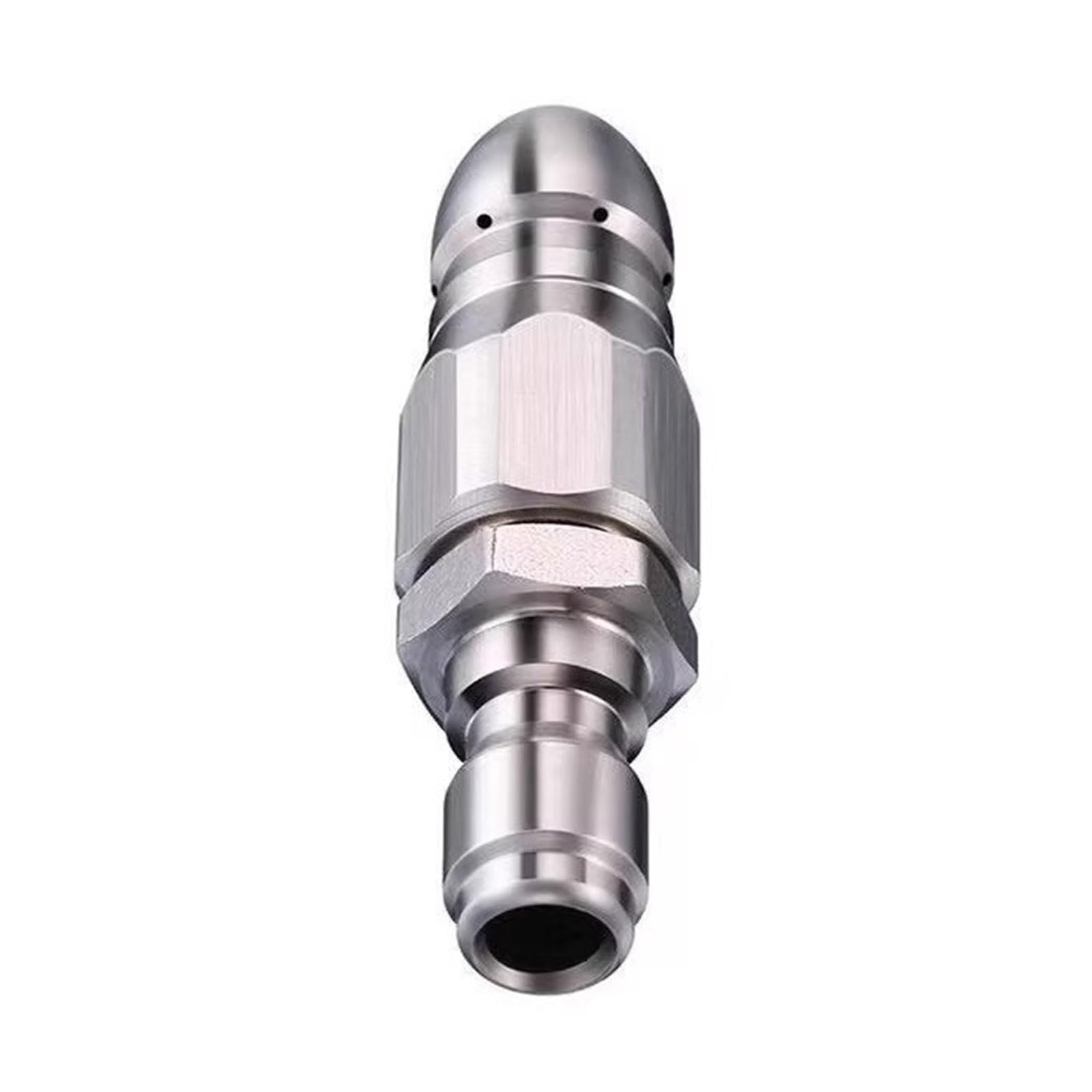 Quickly Drain Hose Nozzle 1 / 4inch High Pressure Unblocking Washer Nozzles for Sewer and Sewage Enduring for Sewer and Sewage