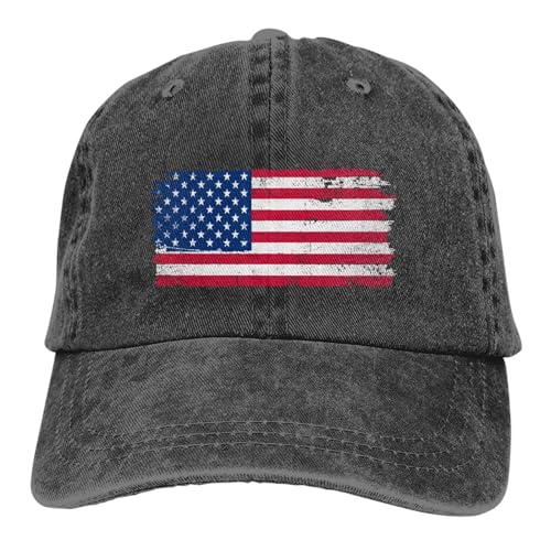Golf Bandiera Americana Festa del Papà Berretto Da Baseball Golf Papà Cappello Regolabile Originale Classico Basso Profilo Cotone Cappello Uomo Donna, Bandiera Americana Nero 9, taglia unica