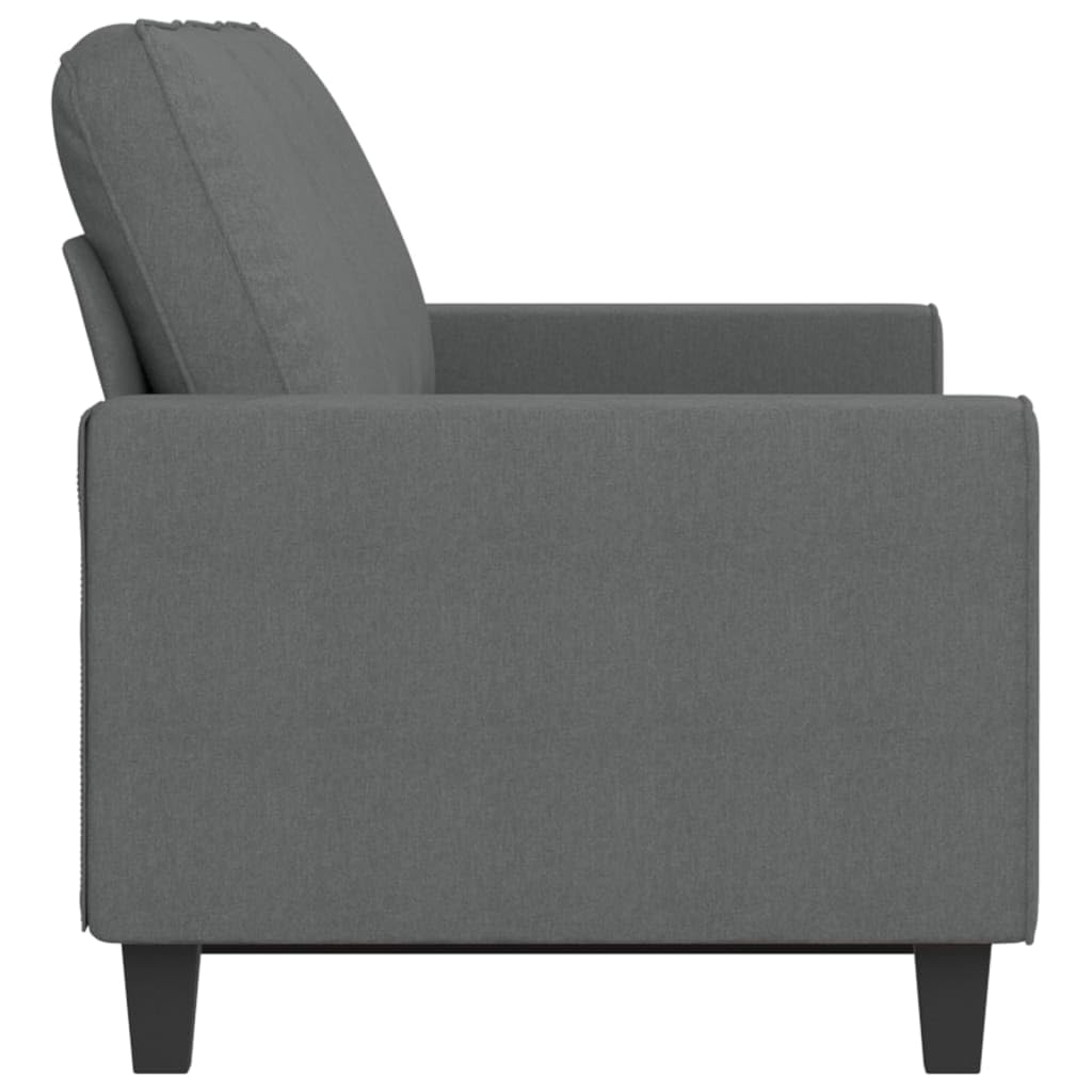 Sofá de 3 plazas de Tela Gris Oscuro 180 cm