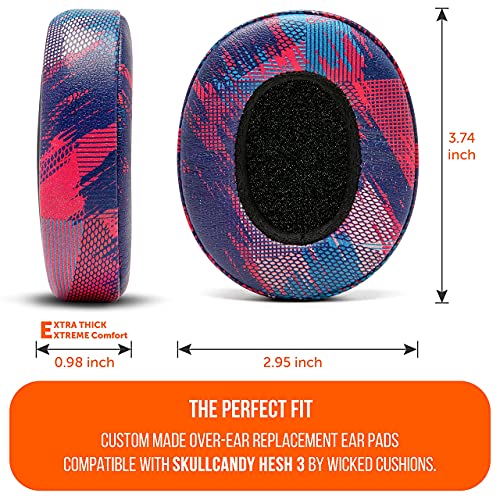 Image of WC PadZ Crusher Evo - Upgraded Earpads for Skullcandy Crusher Evo, Crusher Wireless, Hesh ANC & More, Made by Wicked Cushions | Enhanced Comfort & Sound Isolation | Speed Racer