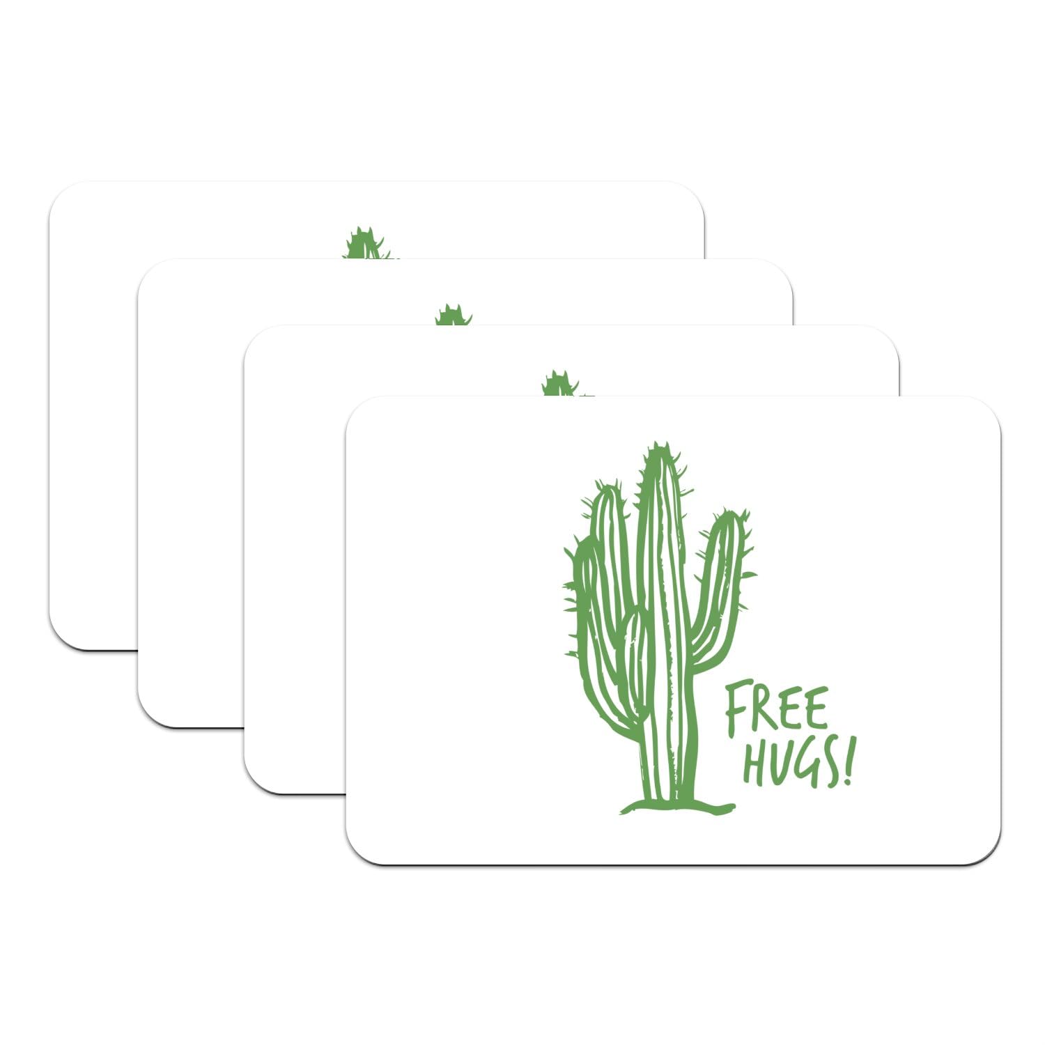 Set de table cactus 4 pièces cadeau original pour crémaillère et humour