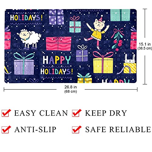 Tapis de bain antidérapant évitant les chutes avec trous de drainage - 5