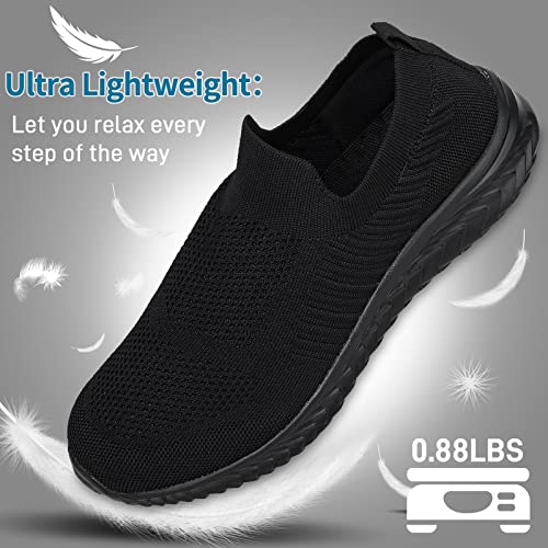 JIAFO Mens Shoes Walking Shoes for Men Mens Slip On Shoes Sneakers for Men, Casual Athletic Running, Lightweight Breathable Mesh Knit4