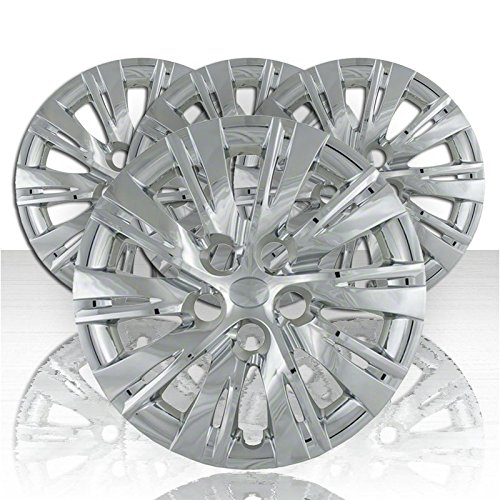 Upgrade Your Auto Set of Four 16' Silver Hubcap Wheel Covers for Toyota Camry 2012-2014 (Push-on)
