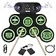 Wiederaufladbare Elektronisches Schlagzeug E-Drum Kit, Bonvvie Roll Up Digitales Schlagzeug mit 7 Pads, MIDI, DTC, Eingebaute Dual-Lautsprecher, Ideal für Anfänger, Studenten & Musikbegeisterte