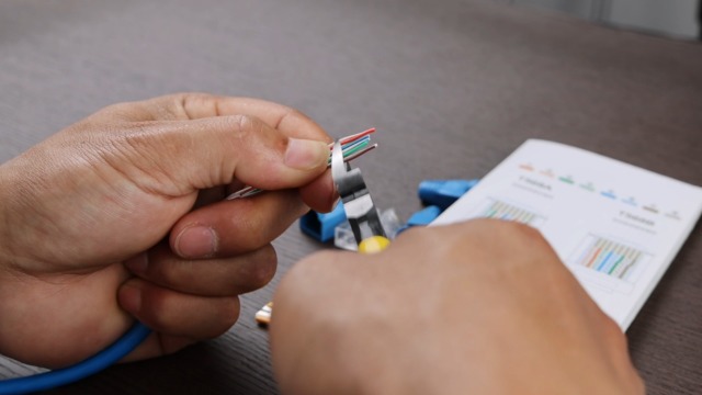 YMYNY Testeur De Câble Outil à Sertir RJ45 Pour Passer à Travers CAT6 Cat5e Cat5 Outil A Sertir Pour Rj45rj11 Standard 50 Connecteurs Cat5 Cat5e 87766138