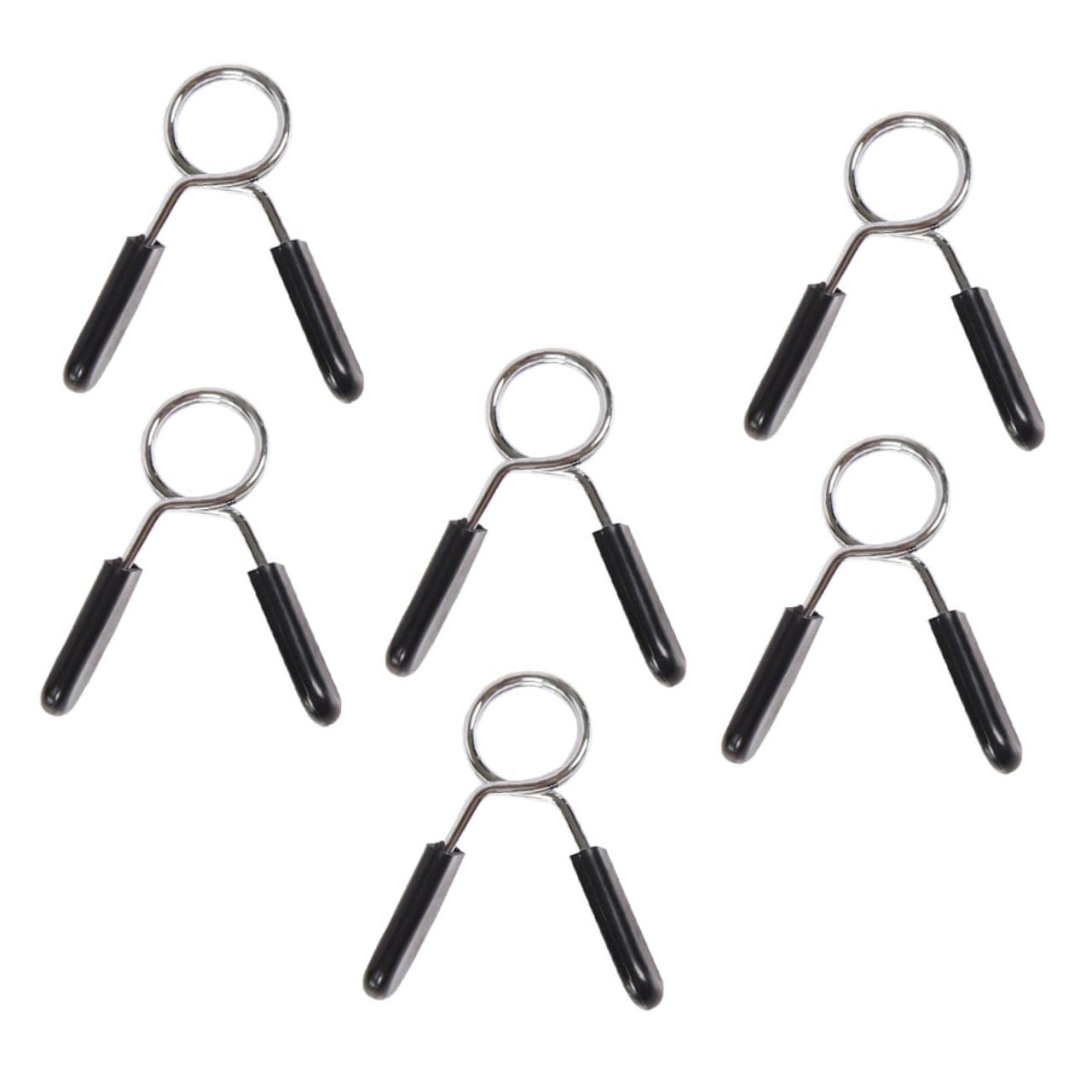 NAMOARLY 6Pcs Spring Clips for Barbell Durable Weightlifting Clamps for Bars Secure Dumbbell Collars for Gym Training Powerlifting Design