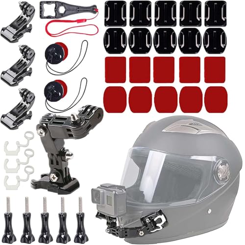 Consejos para Comprar Accesorios para camas para comprar online. 48 Soportes y Abrazaderas para Cámara, Kit de Accesorios para Cámara de Acción de Casco para Motocicleta Compatible con GoPro 1 2 3 3+ 4 5 6 7 8 9 10 11, Hero Black, Session,...