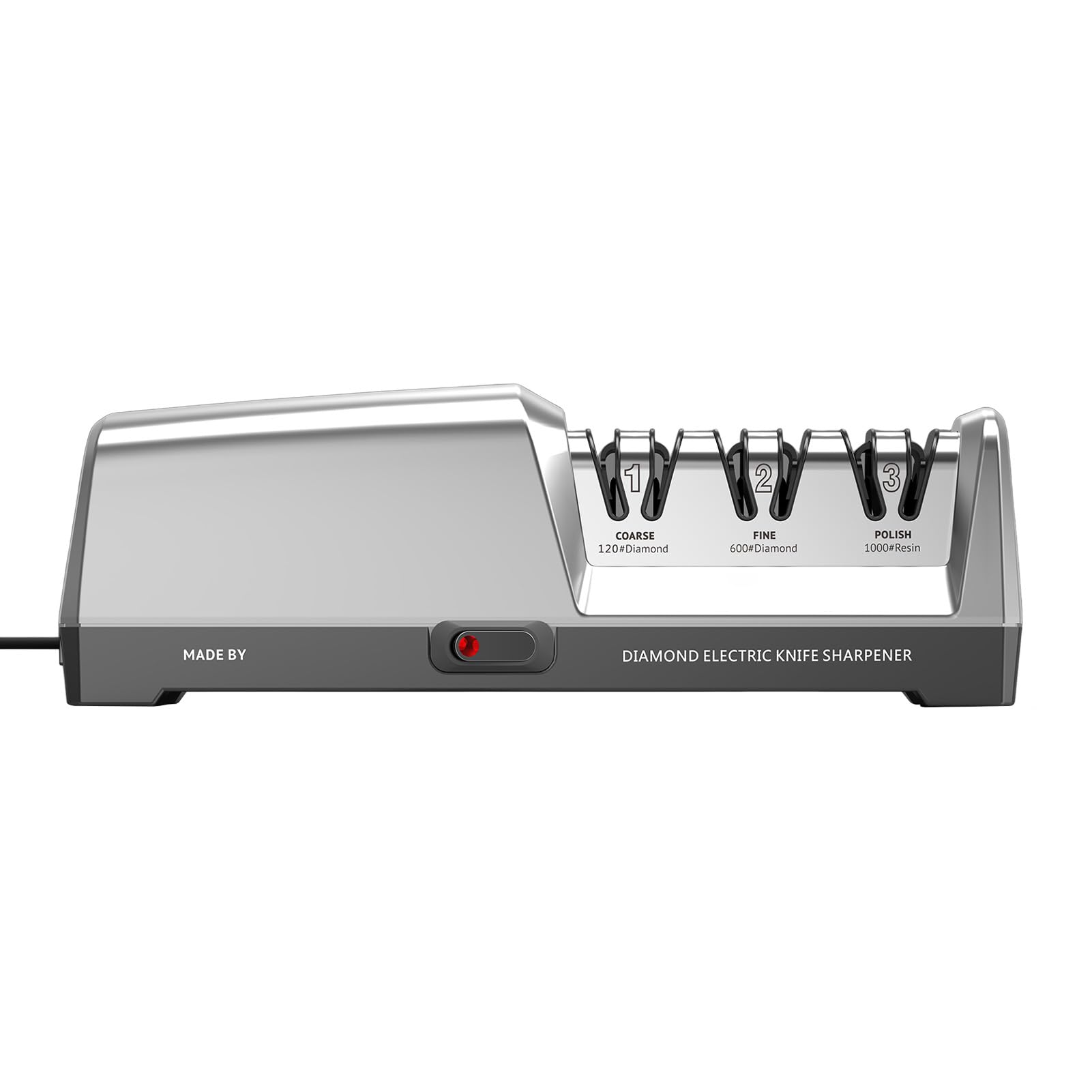 Kavolet Affilacoltelli Elettrico Professionale con Funzione di Lucidatura, di Affilatura a 3 Stadi per Utensili da (Spina europea 220 V)