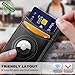 BULLIANT Men Airtag Wallet,Slim Wallet Money Clip Card Holder Magnetic Closure 12 Cards in Front Pocket RFID Blocking