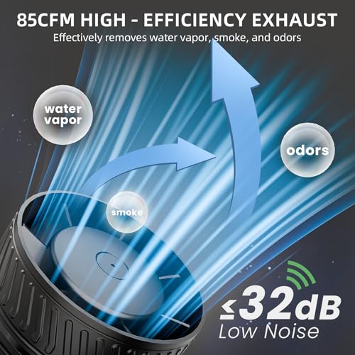 Image of 4 Inch Inline Fan with Switch,Inline Duct Fans High-Efficiency Exhaust Duct Fan, Low Noise HVAC Ventilation in Grow Tents, Basements, Bathrooms, Kitchens, and Attics