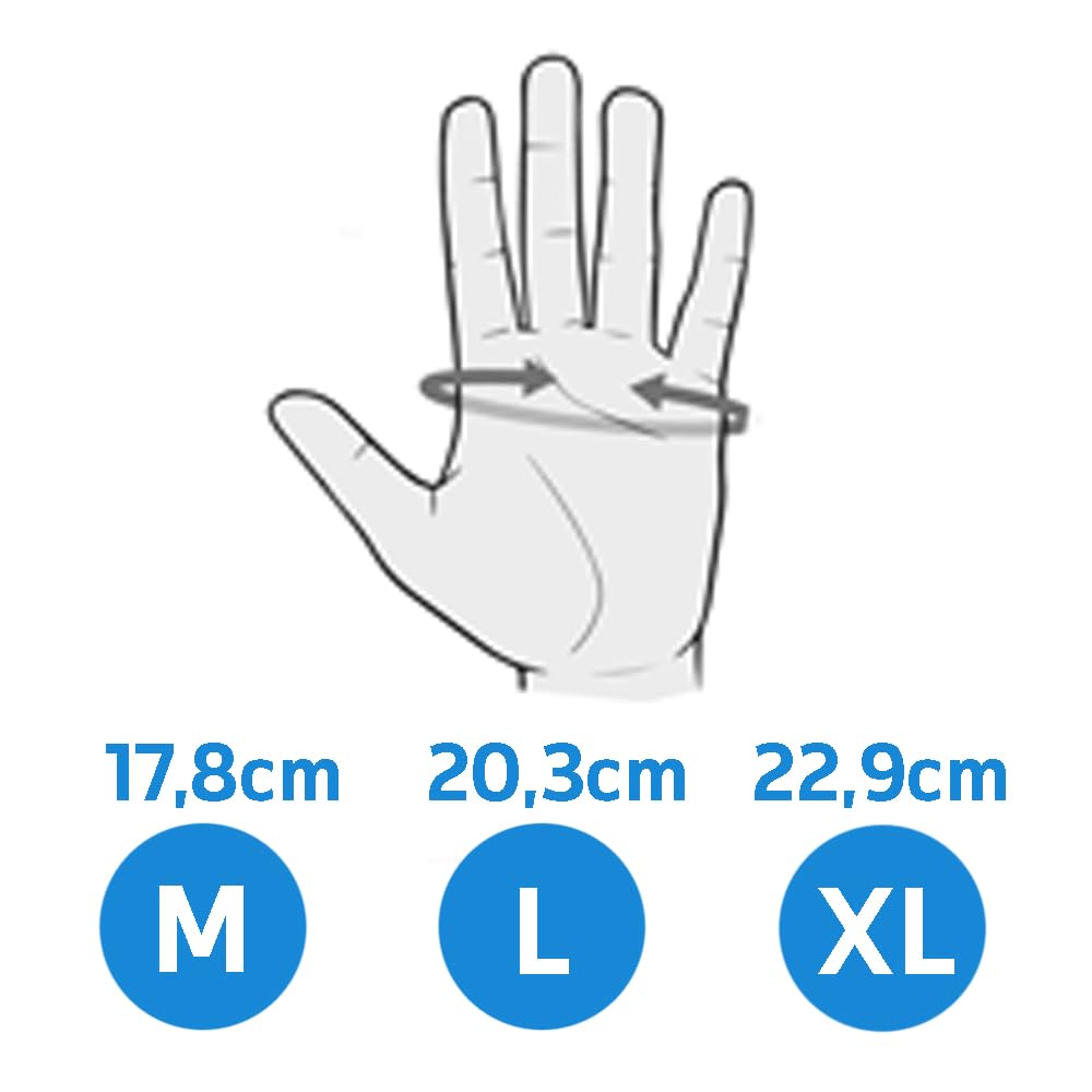 Handschuhe aus TPE, puderfrei, latexfrei, 1000 Stück (Blau, L)