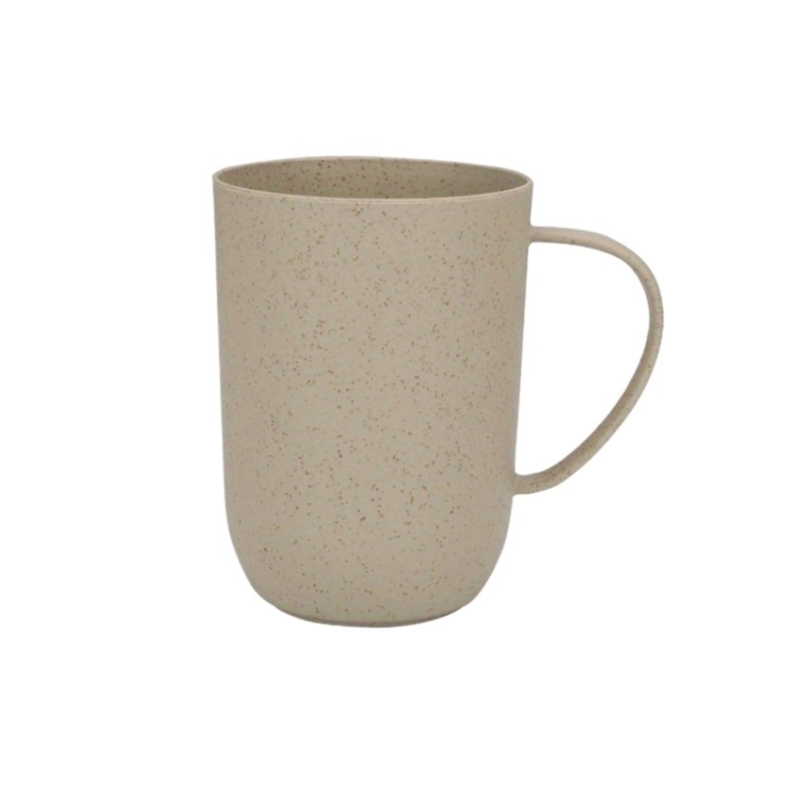 2Pcs Reusable Coffee Mugs, Water Bottle Mouthwash For Restaurant for Toothbrushes(Beige)