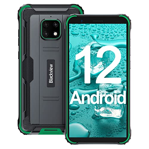 Smartphone Incassable, Blackview BV4900 Pro Telephone Portable 4G (4Go+64Go, SD 128Go, Octa-Core, Batterie 5580mAh, 13MP+5MP, 5.7' Smartphone Etanche Dual SIM) Android 10, GPS/NFC/Face ID/Gyroscope