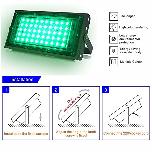 Image of MLD 30W Led Flood Light AC 230V Waterproof Brick focus Floodlights for indoor outdoor Lights | Green | 30 Watt | Pack Of 5