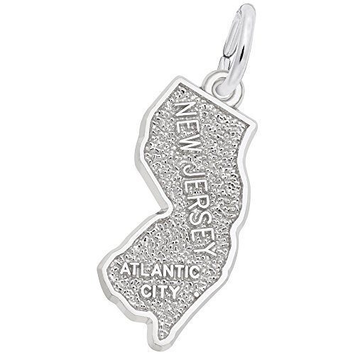 Atlantic City, New Jersey Charm in Sterling Silver, Charms for Bracelets and Necklaces